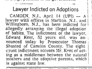 Lawyer Indicted on Adoptions (The New York Times, 1978)